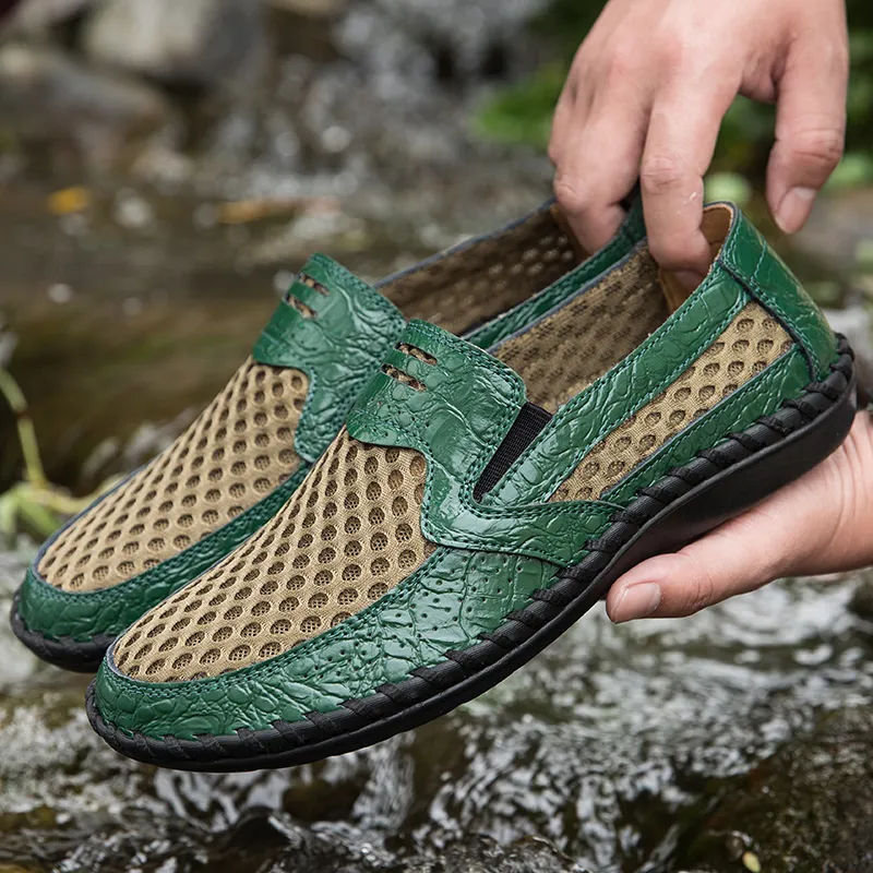 QIUTEXIONG Slip Resistant River Trekking Shoes Men's-16
