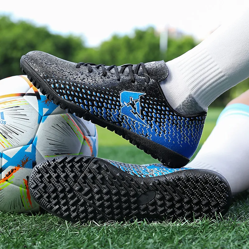 QIUTEXIONG TF Turf Firm Ground, Artificial Ground Anti Slip Wear Resistant Soccer Shoes Unisex-22