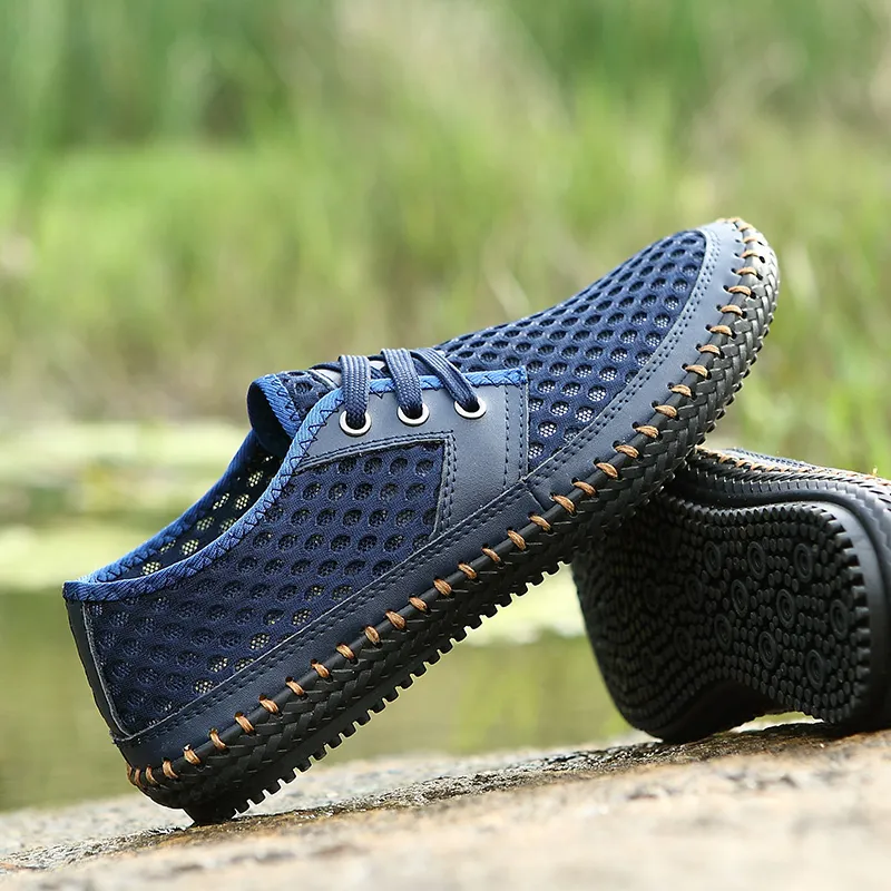 QIUTEXIONG Slip Resistant Abrasion Resistant Shock Absorbers River Trekking Shoes Men's-24