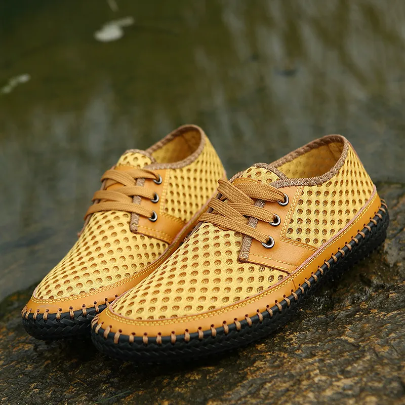 QIUTEXIONG Slip Resistant Abrasion Resistant Shock Absorbers River Trekking Shoes Men's-2