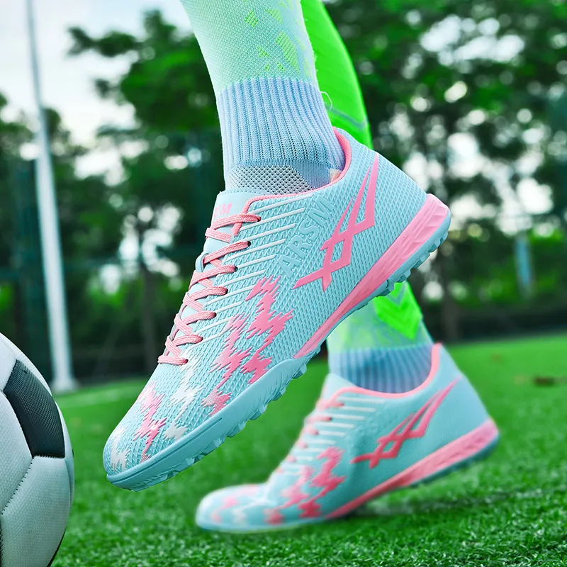 QIUTEXIONG TF Turf Firm Ground, Artificial Ground, Indoor Anti Slip Wear Resistant Soccer Shoes Unisex-11