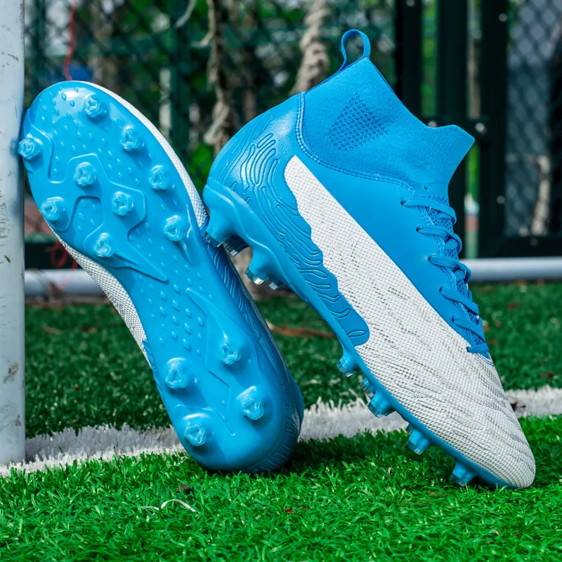 QIUTEXIONG FG Firm Ground Soft Ground Firm Ground Slip Resistant Soccer Shoes Unisex-3