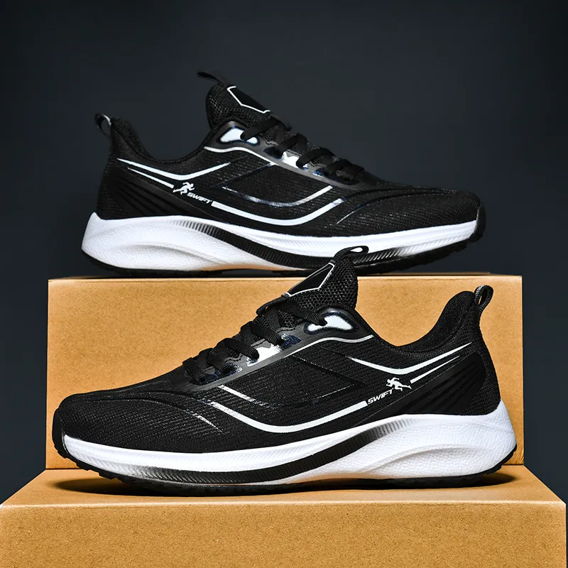 QIUTEXIONG Slip Resistant And Breathable Low Top Casual Training Running Shoes Men's-11
