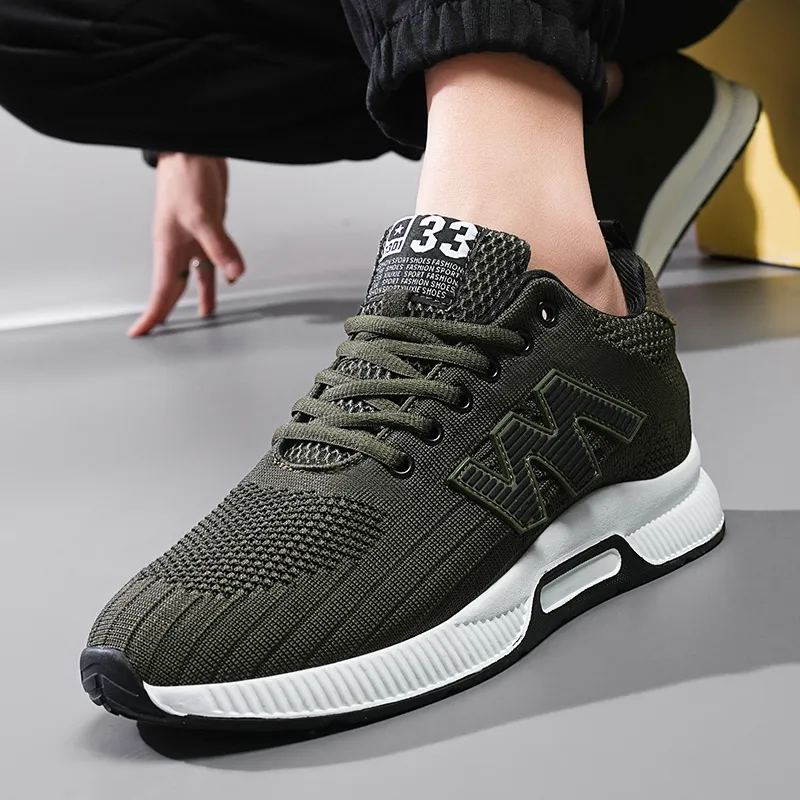 QIUTEXIONG Cushioning Anti-Slip Wear-Resistant Breathable Balance Height Increasing Low-Top Casual Shoes Unisex-19