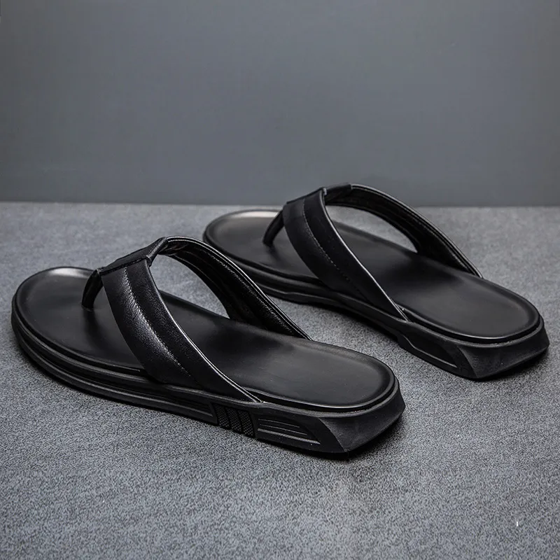 QIUTEXIONG Slip Resistant Quick Dry Flip Flops Men's-3