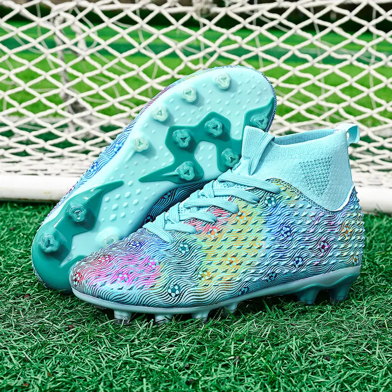 QIUTEXIONG Soft Ground, Natural Ground Cushioning Slip Resistant Waterproof Soccer Shoes Unisex-19