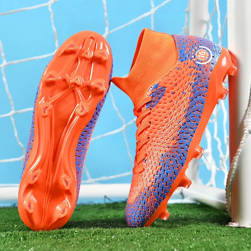 QIUTEXIONG FG Rubber Long Studs TT Rubber Broken Studs Artificial Ground Cushioning Breathable Soccer Shoes Unisex-19