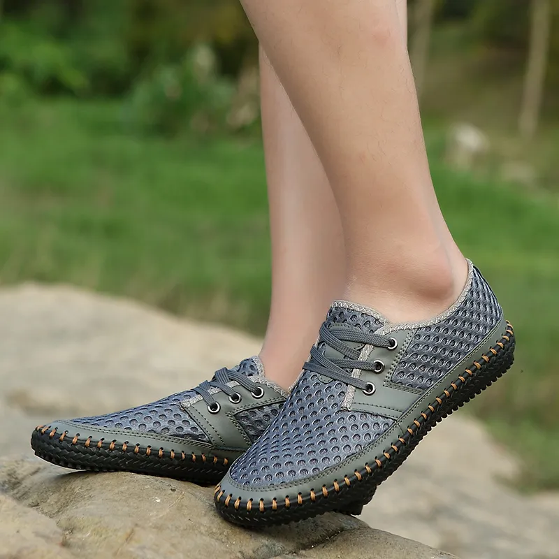 QIUTEXIONG Slip Resistant Abrasion Resistant Shock Absorbers River Trekking Shoes Men's-28