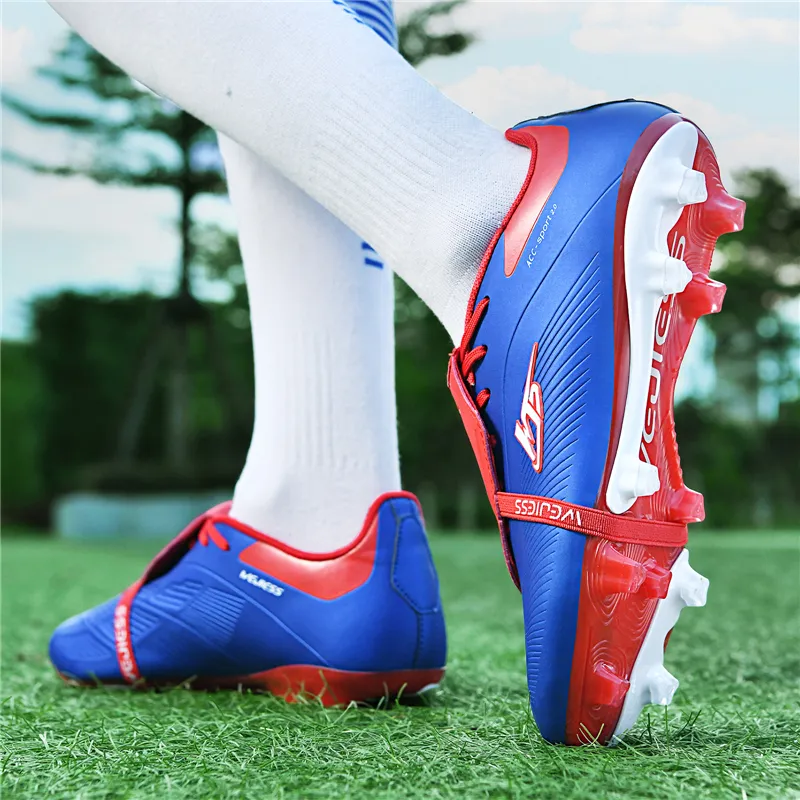 QIUTEXIONG FG Firm Ground Soft Ground, Natural Ground Cushioning And Breathable Soccer Shoes Unisex-16