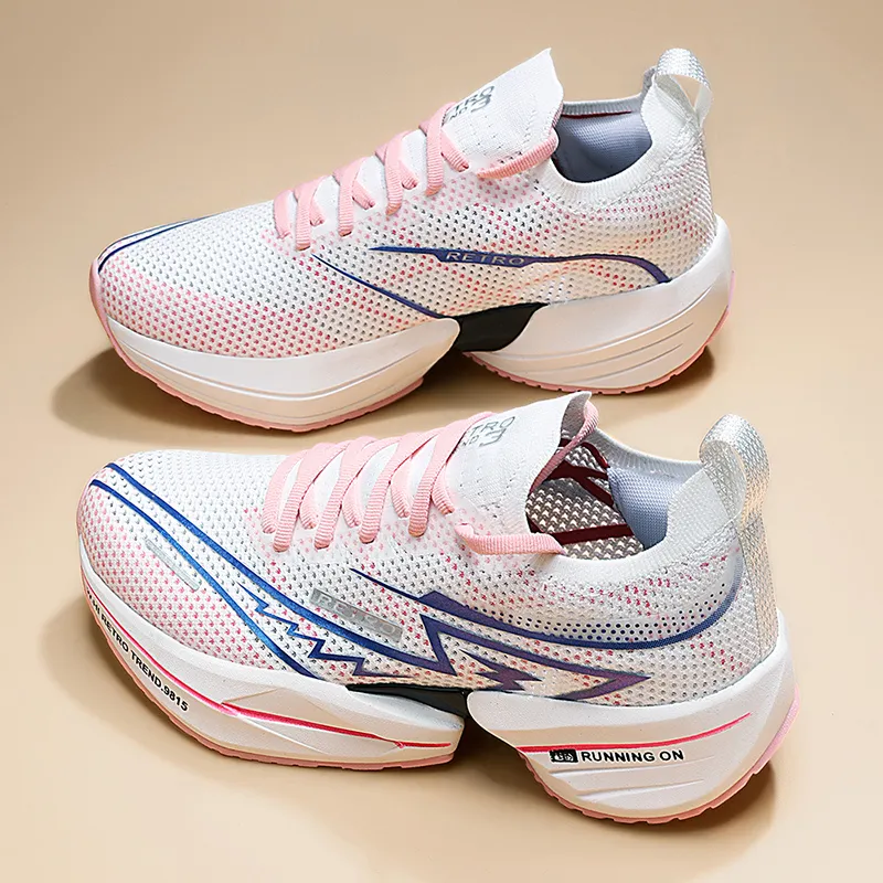 QIUTEXIONG Breathable Low Top Long Distance Running Sprint Running Shoes Unisex-8
