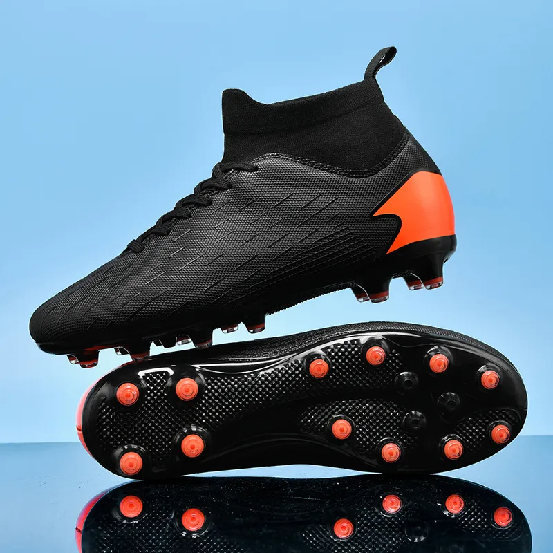 QIUTEXIONG FG Rubber Long Studs TF Rubber Broken Studs Soft Ground Firm Ground Non slip Lightweight Soccer Shoes Unisex-20