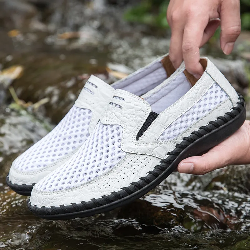 QIUTEXIONG Breathable Cushioning River Trekking Shoes Men's-11