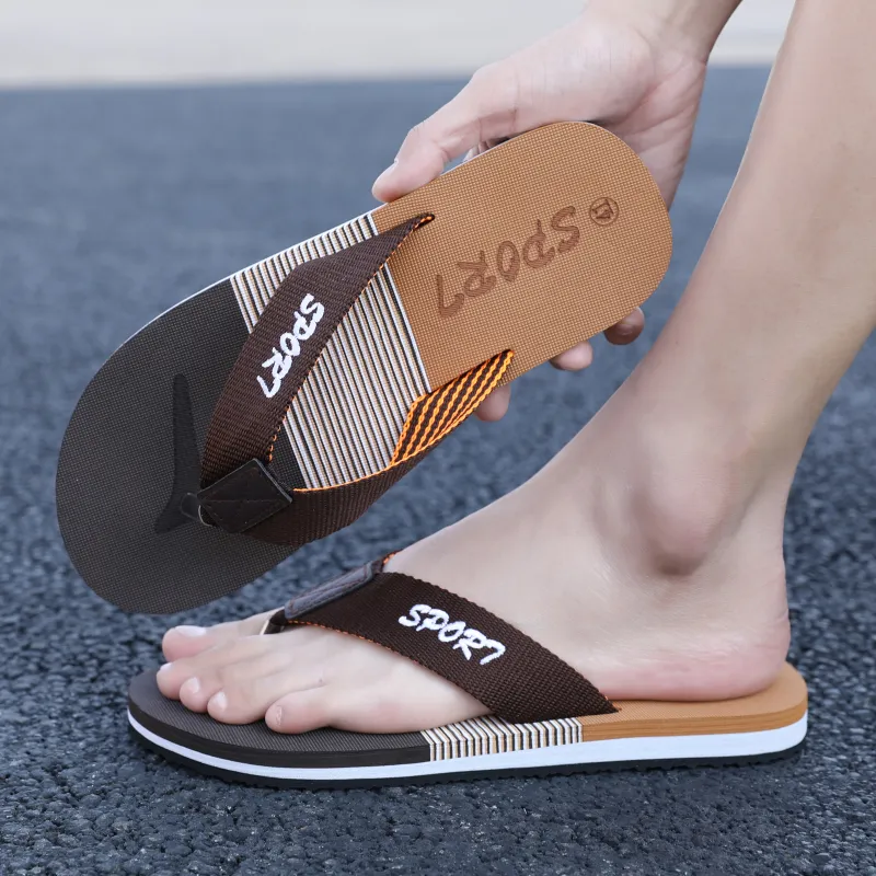 QIUTEXIONG EVA Abrasion Resistant Slip Resistant Quick Drying Flip Flops Men's-12