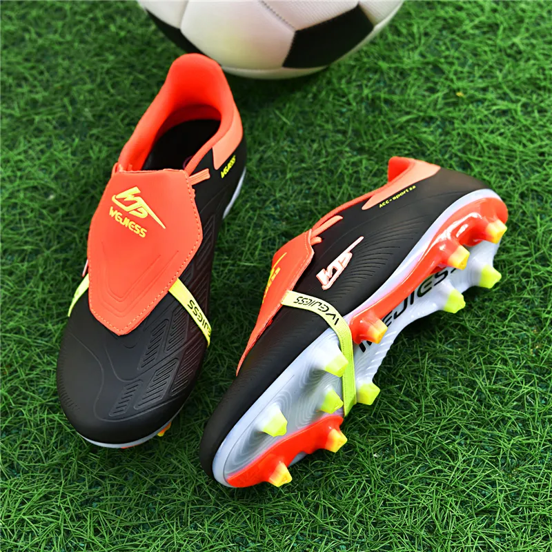 QIUTEXIONG FG Firm Ground Soft Ground, Natural Ground Cushioning And Breathable Soccer Shoes Unisex-4