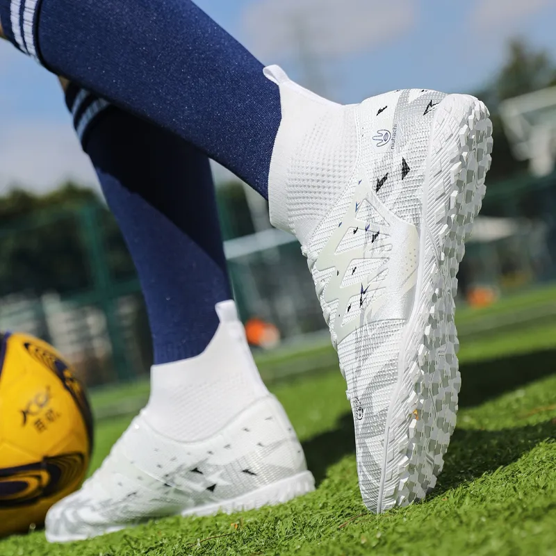 QIUTEXIONG MG Multi Ground Soft Ground, Firm Ground, Artificial Ground Slip Resistant Coverage Soccer Shoes Unisex-17