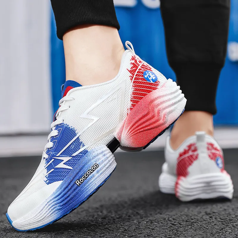 QIUTEXIONG Cushioning Quick Dry Low Top Casual Marathon Training Running Shoes Unisex-5