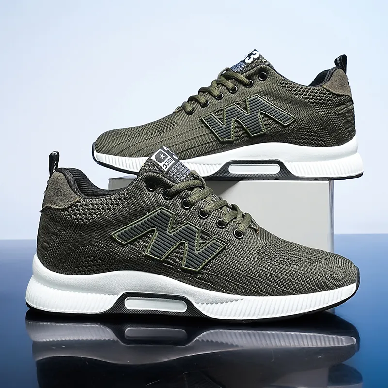 QIUTEXIONG Cushioning Anti-Slip Wear-Resistant Breathable Balance Height Increasing Low-Top Casual Shoes Unisex-17