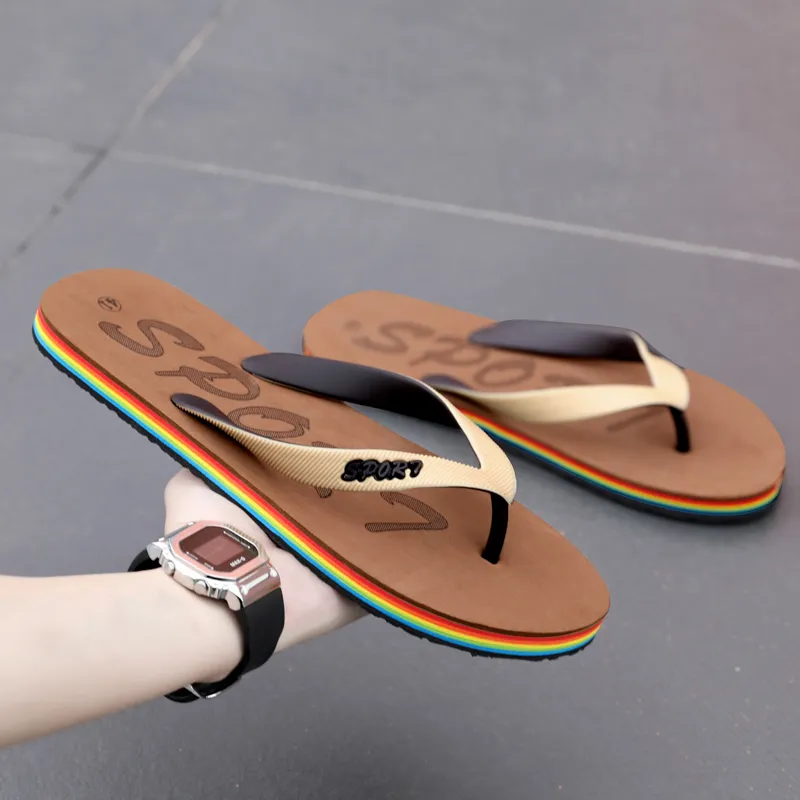 QIUTEXIONG EVA Abrasion Resistant Slip Resistant Quick Drying Flip Flops Men's-13