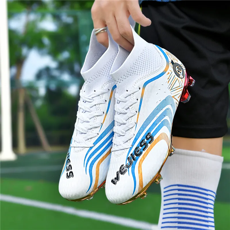 QIUTEXIONG Shock Absorbers With Slip Resistant Features Soccer Shoes Unisex-7