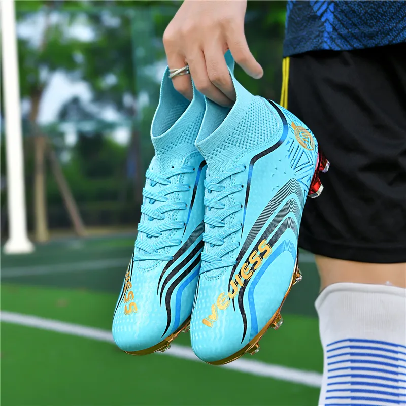 QIUTEXIONG Shock Absorbers With Slip Resistant Features Soccer Shoes Unisex-11