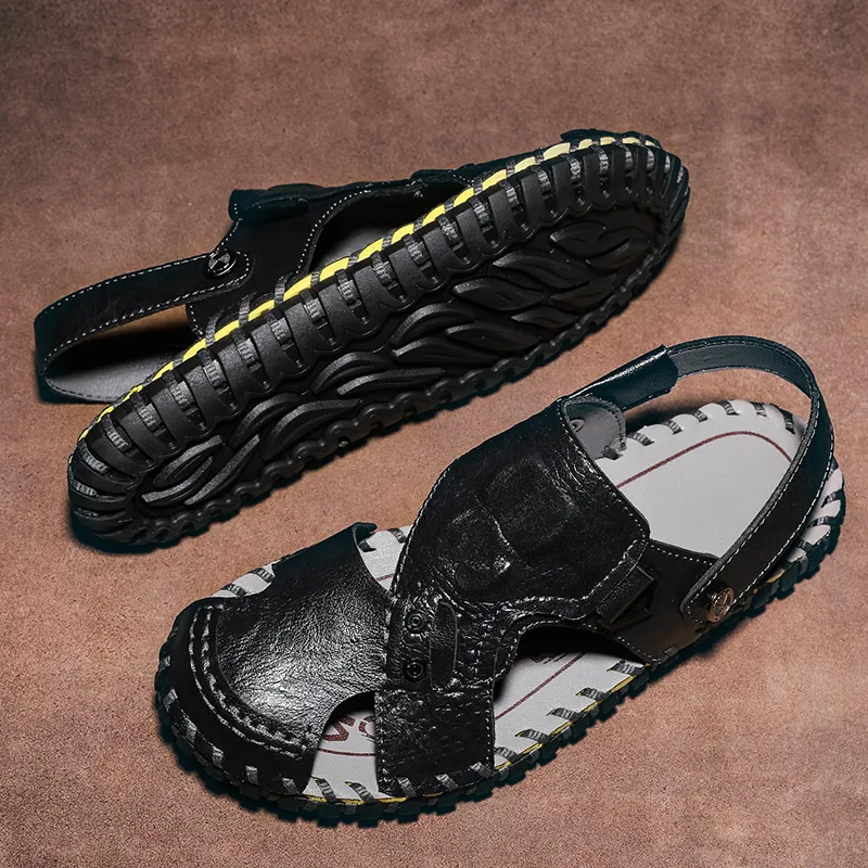 QIUTEXIONG Slip Resistant Breathable Abrasion Resistant Cushioning River Trekking Shoes Men's-14