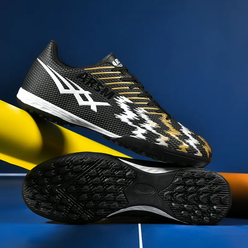 QIUTEXIONG TF Turf Firm Ground, Artificial Ground, Indoor Anti Slip Wear Resistant Soccer Shoes Unisex-18