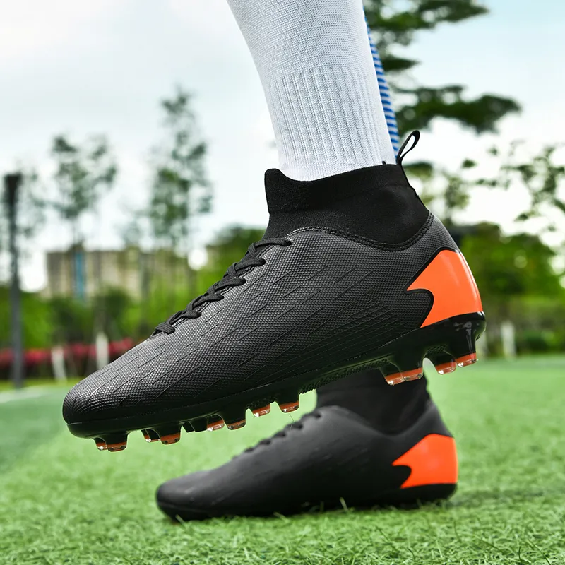 QIUTEXIONG FG Rubber Long Studs TF Rubber Broken Studs Soft Ground Firm Ground Non slip Lightweight Soccer Shoes Unisex-19