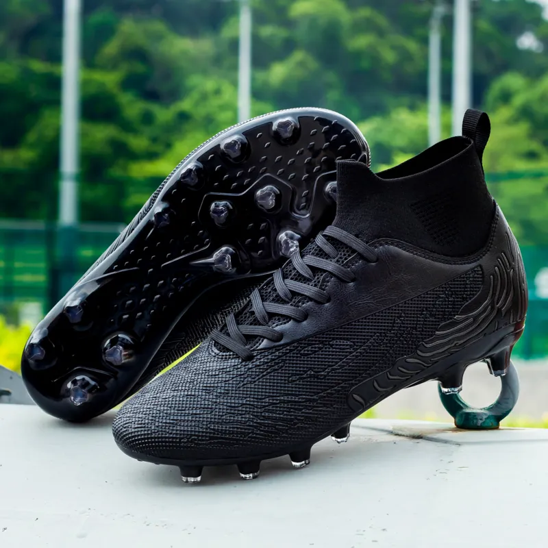 QIUTEXIONG FG Firm Ground Soft Ground Firm Ground Slip Resistant Soccer Shoes Unisex-24