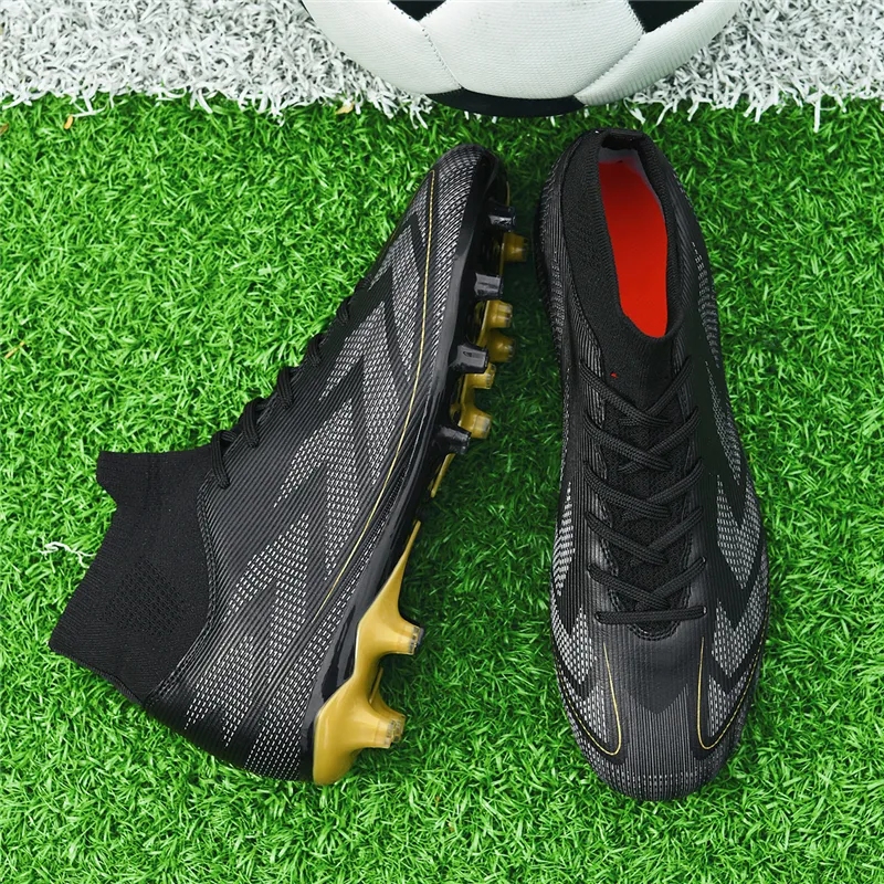 QIUTEXIONG FG Rubber Long Studs TF Rubber Broken Studs Cushioning Support Impact Resistant Soccer Shoes Unisex-20