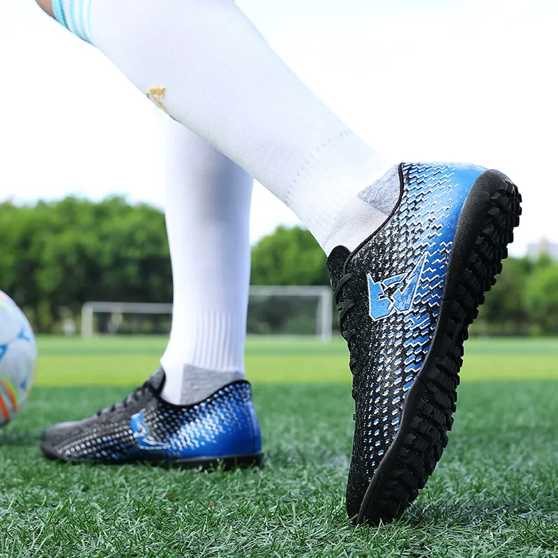 QIUTEXIONG TF Turf Firm Ground, Artificial Ground Anti Slip Wear Resistant Soccer Shoes Unisex-7