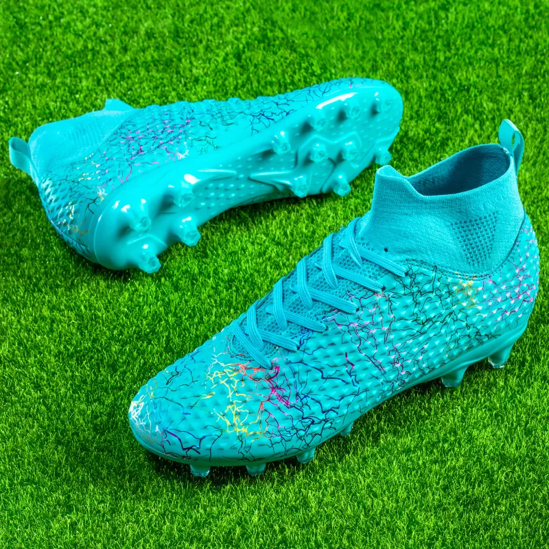 QIUTEXIONG FG Firm Ground Firm Ground, Indoor Slip Resistant Coverage Soccer Shoes Unisex-11