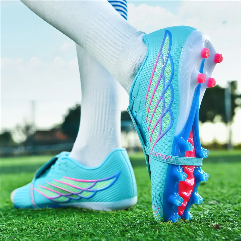 QIUTEXIONG FG Firm Ground Soft Ground, Artificial Ground, Natural Ground Slip Resistant Coverage Soccer Shoes Unisex-4