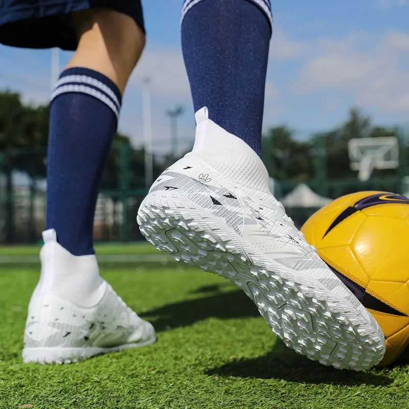 QIUTEXIONG MG Multi Ground Soft Ground, Firm Ground, Artificial Ground Slip Resistant Coverage Soccer Shoes Unisex-19
