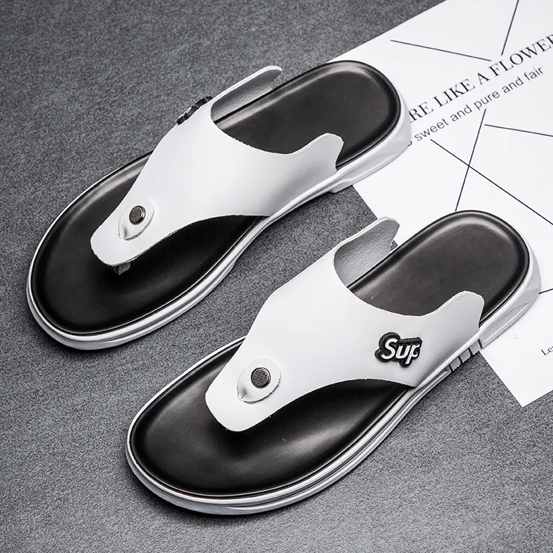 QIUTEXIONG Rubber Sole Totem Odor Resistant Abrasion Resistant Slip Resistant Flip Flops Men's-8