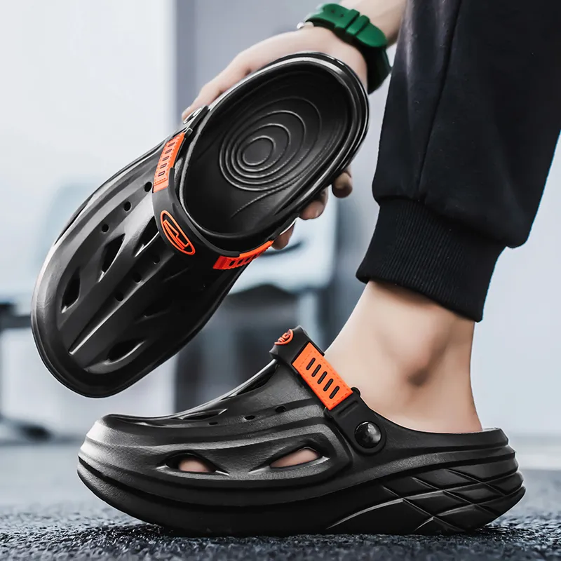 QIUTEXIONG EVA Cuffed Odor Resistant Abrasion Resistant Slip Resistant Closed Toe Slippers Unisex-4
