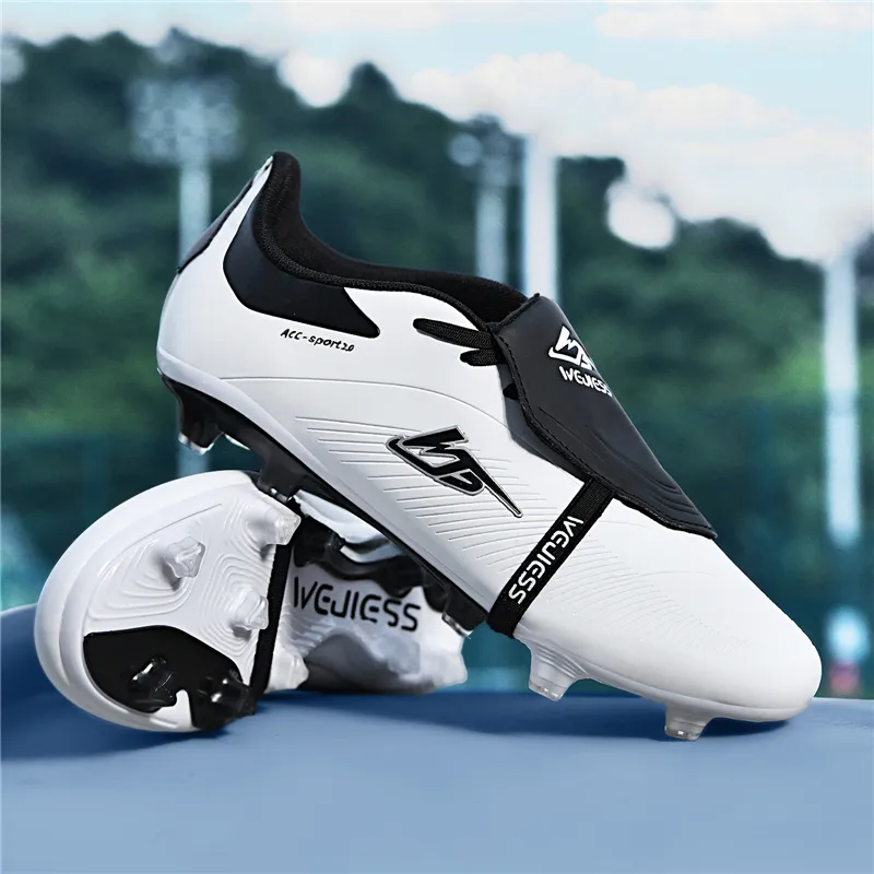 QIUTEXIONG FG Firm Ground Soft Ground, Natural Ground Cushioning And Breathable Soccer Shoes Unisex-9