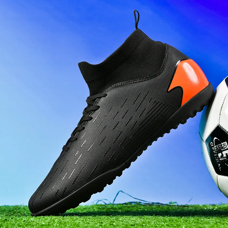 QIUTEXIONG FG Rubber Long Studs TF Rubber Broken Studs Soft Ground Firm Ground Non slip Lightweight Soccer Shoes Unisex-5
