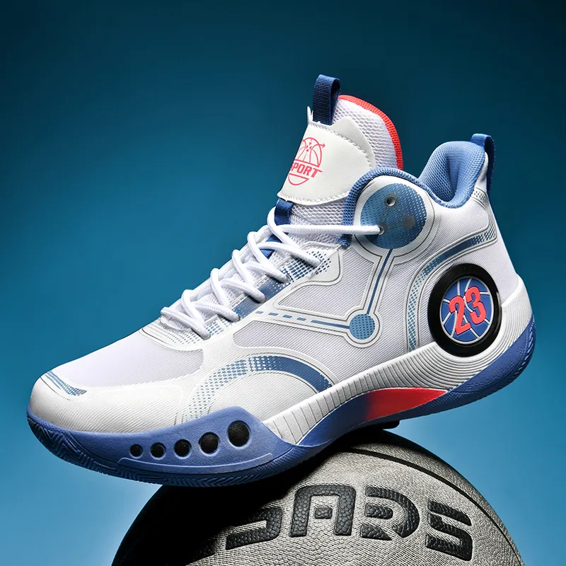 QIUTEXIONG Shock Absorbers With Slip Resistant And Abrasion Resistant Properties Low Top Basketball Shoes Unisex-9