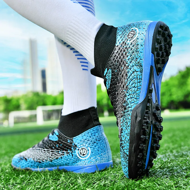 QIUTEXIONG FG Rubber Long Studs TT Rubber Broken Studs Artificial Ground Cushioning Breathable Soccer Shoes Unisex-29