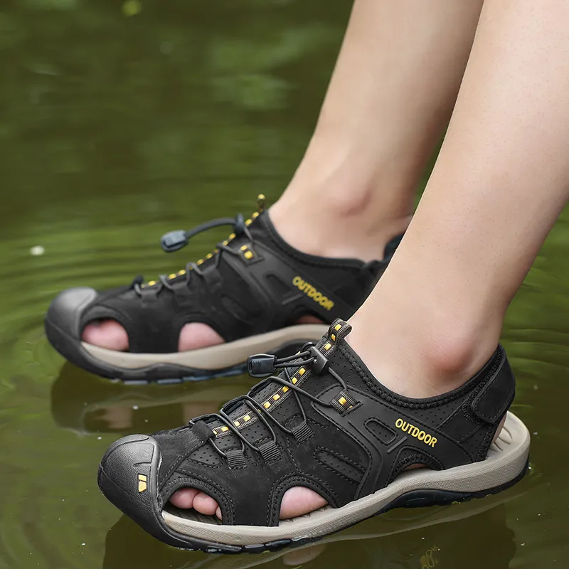QIUTEXIONG Anti Slip Wear Resistant River Trekking Shoes Men's-2