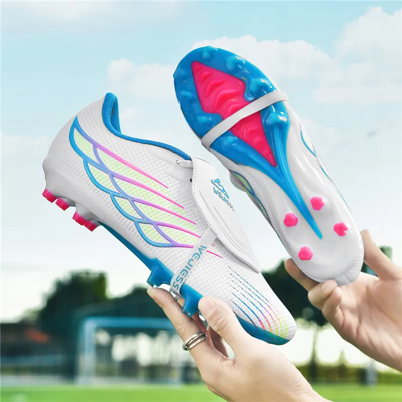QIUTEXIONG FG Firm Ground Soft Ground, Artificial Ground, Natural Ground Slip Resistant Coverage Soccer Shoes Unisex-11
