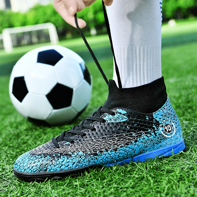 QIUTEXIONG FG Rubber Long Studs TT Rubber Broken Studs Artificial Ground Cushioning Breathable Soccer Shoes Unisex-27