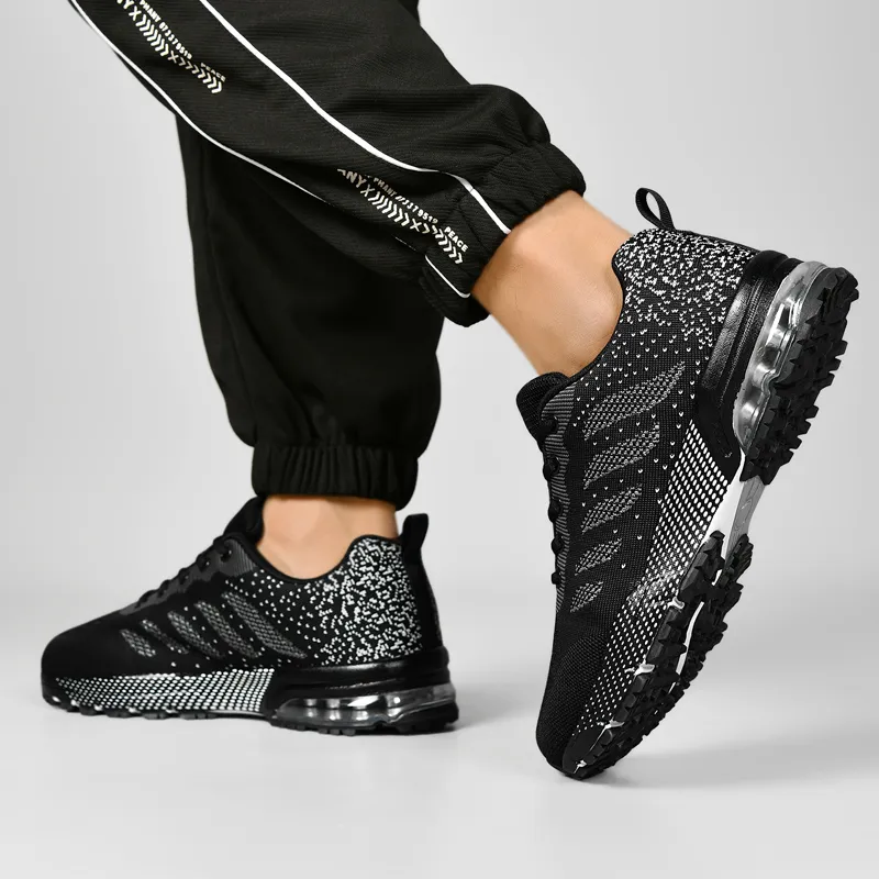 QIUTEXIONG Shock Absorbers Slip Resistant Breathable Low Top Casual Marathon City Commute Running Shoes Men's-12