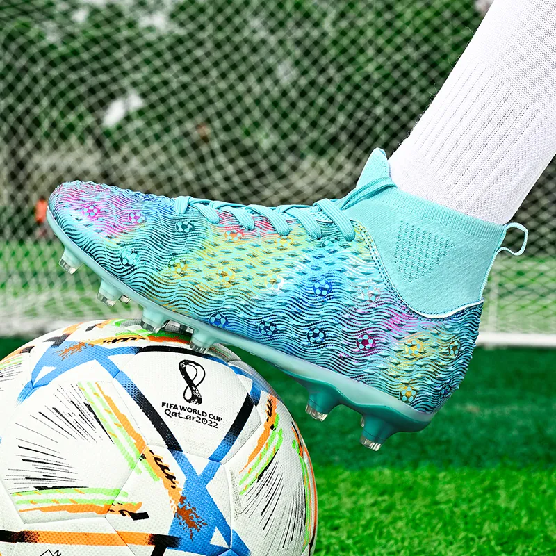 QIUTEXIONG Soft Ground, Natural Ground Cushioning Slip Resistant Waterproof Soccer Shoes Unisex-17