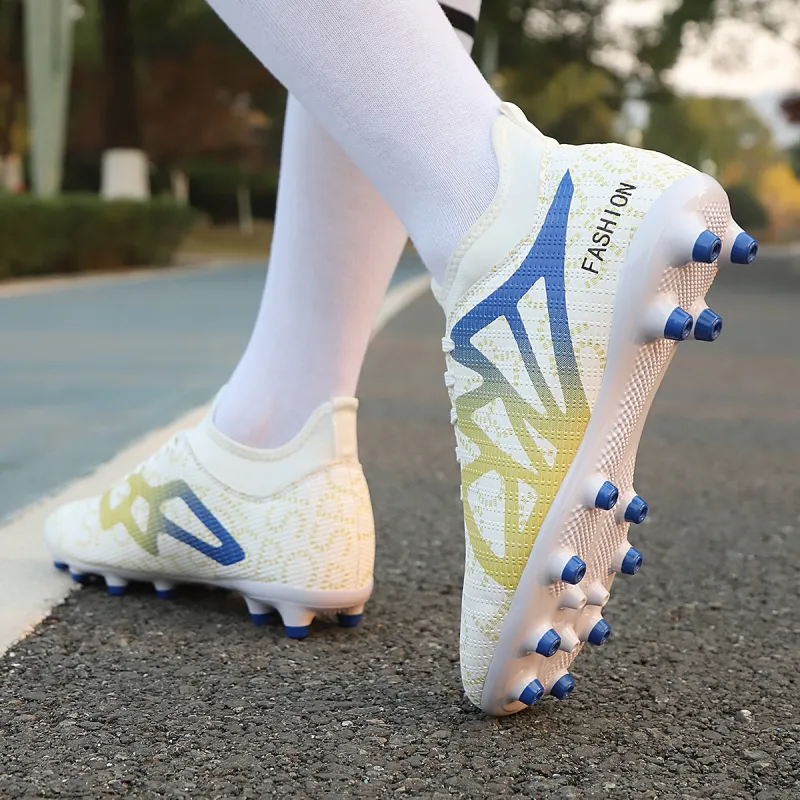 QIUTEXIONG FG Firm Ground Soft Ground, Natural Ground Support Impact Resistant Soccer Shoes Unisex-3