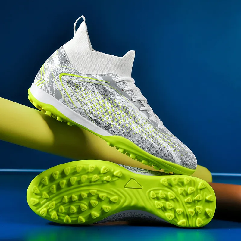QIUTEXIONG FG Rubber Long Studs TF Rubber Broken Studs Cushioning Impact Resistant Soccer Shoes Unisex-11