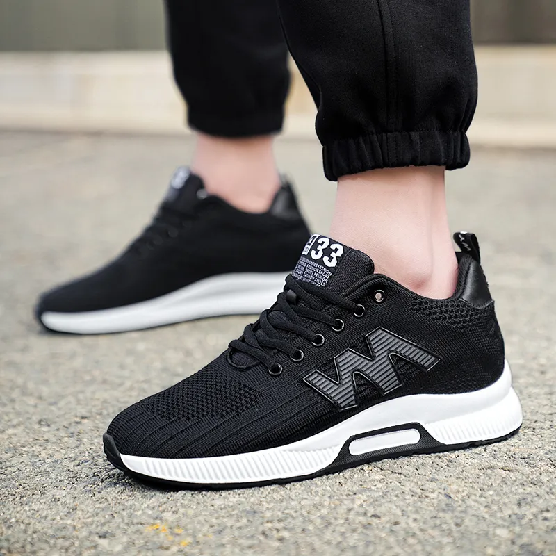 QIUTEXIONG Cushioning Anti-Slip Wear-Resistant Breathable Balance Height Increasing Low-Top Casual Shoes Unisex-7