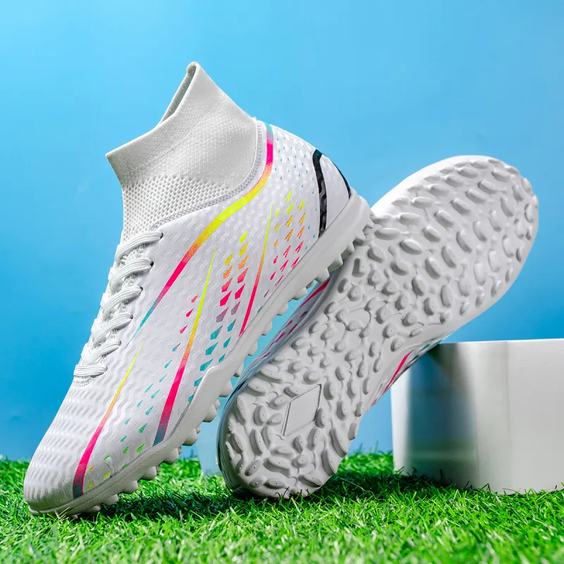 QIUTEXIONG TF Turf Artificial Ground, Indoor Slip Resistant Soccer Shoes Unisex-5
