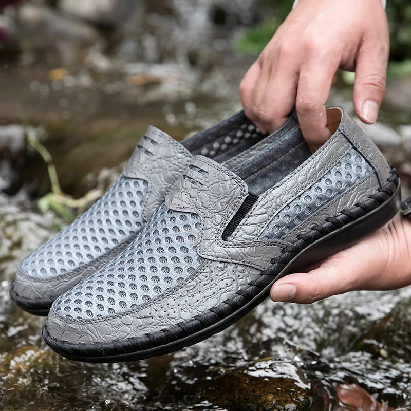 QIUTEXIONG Breathable Cushioning River Trekking Shoes Men's-16