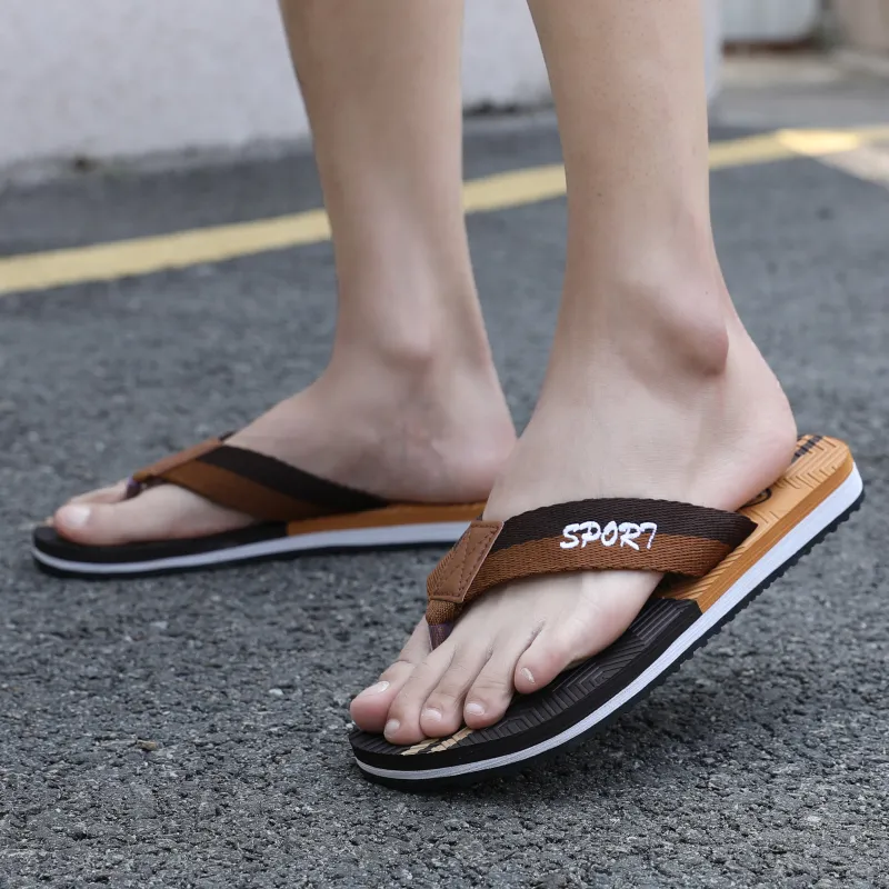 QIUTEXIONG EVA Quick Dry Flip Flops Men's-21